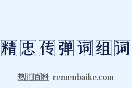 精忠传弹词组词是什么意思的图片